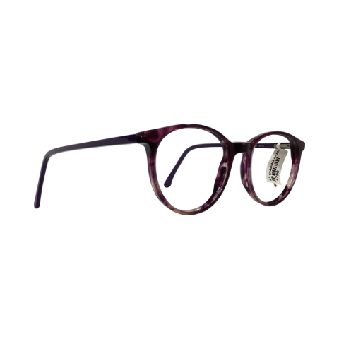 Ambition  M8089 Acetate Leopard Purple Round Full Frame 51