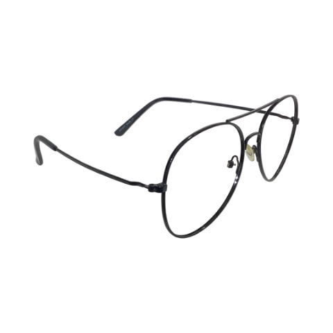 Brightgaze 1006 Metal Black Aviator Full Frame 54