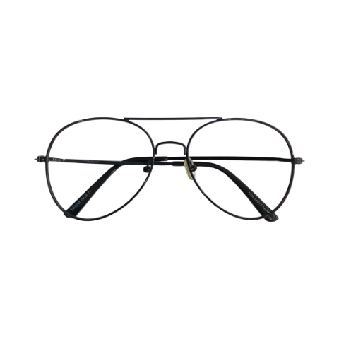 Brightgaze 1006 Metal Black Aviator Full Frame 54