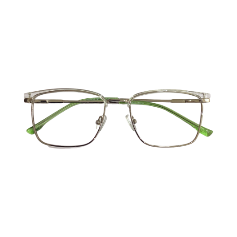 Belooht 202432 Metal Silver Green Club Master Full Frame 51