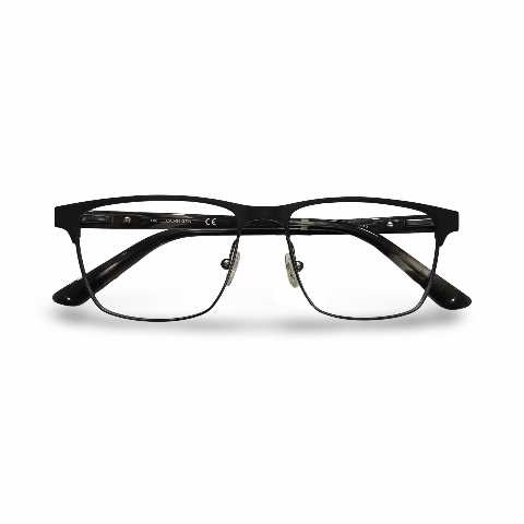 Calvin Klein Ck18304 Metal Black Square Full Frame 53