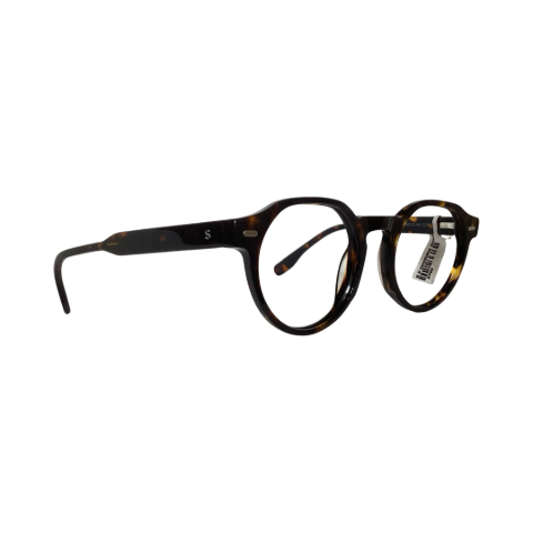 Spaco 60016c2 Acetate Leopard Brown Round Full Frame 50