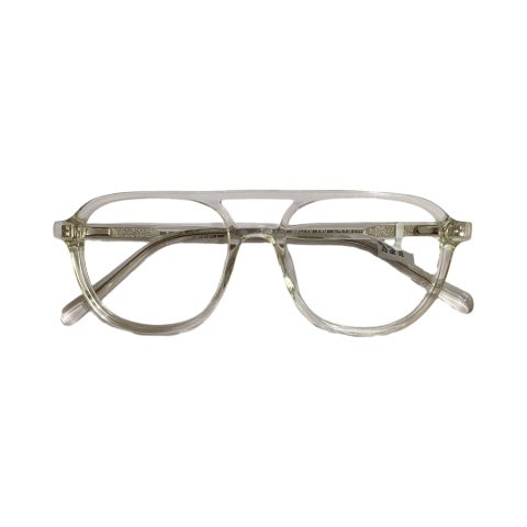 Zoe Miller ZMA9033 Acetate Cristal White Aviator Full Frame 52