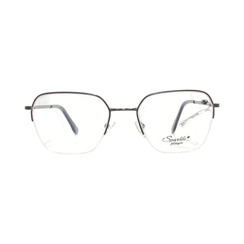 Sparkle Player 31046 Metal Black Hexagon Half Frame 53