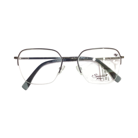 Sparkle Player 31046 Metal Black Hexagon Half Frame 53