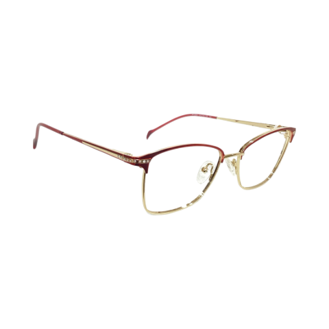 Sparkle Luxuri 12061c4 Metal Gold Charry Red Cat Eyes Full Frame 51