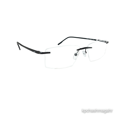 Idee 1956C4  Ip Plating Black Square Rimless 56