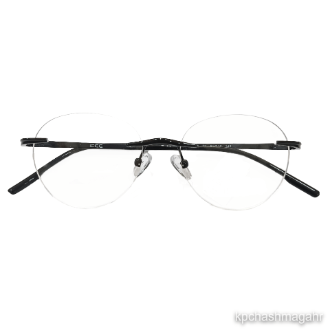 Idee 1957C1 Ip Plating Black Round Rimless 51