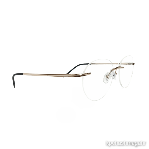 Idee 1957C4 Ip Plating Gold Round Rimless 51