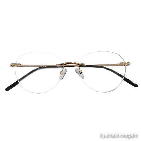 Idee 1957C4 Ip Plating Gold Round Rimless 51