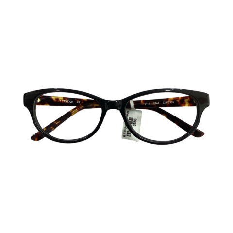 Titan T2111c1a1 Acetate Leopard Brown Cat Eyes Full Frame 52