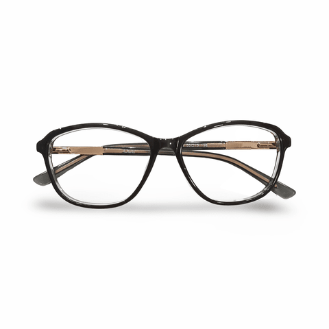 Idee 1731 Acetate Black Gold Trendy Cat Full Frame 53
