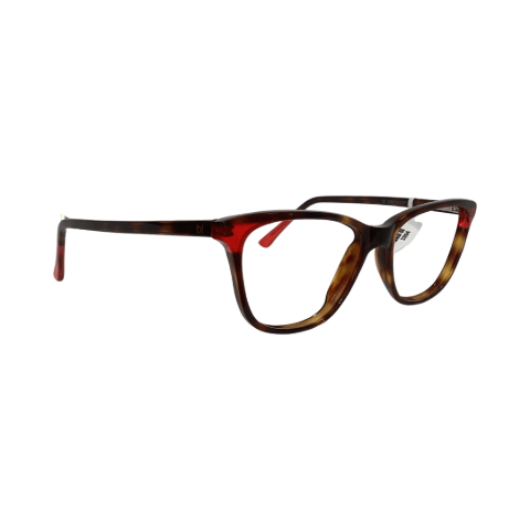 AgnesBi 2093 Acetate Leopard Brown Trendy Cat Full Frame 51