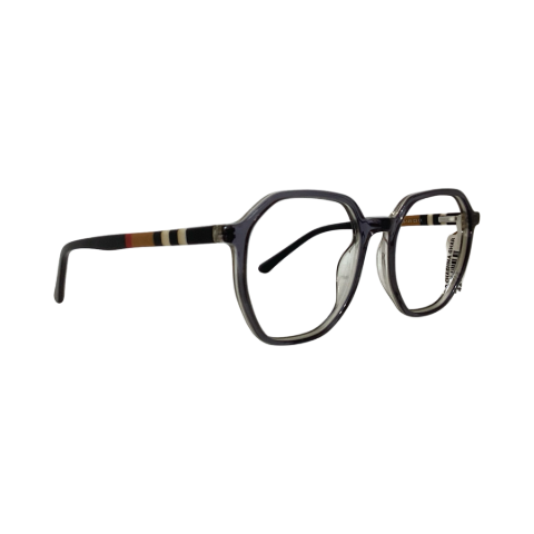 Farenheit P3355 Acetate Gray Hexagon Full Frame 51