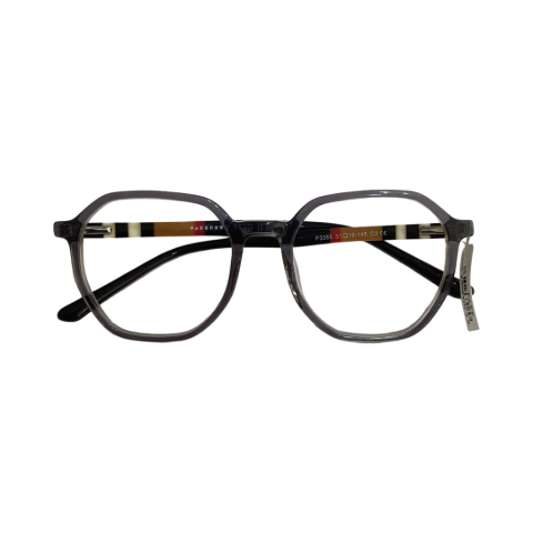 Farenheit P3355 Acetate Gray Hexagon Full Frame 51