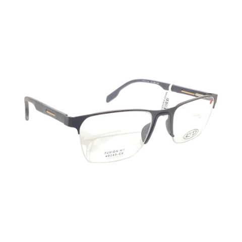KD 40253cx Metal Black Square Half Frame 51