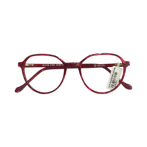 I Touch M1118 Acetate Trendy Pink Round Full Frame 52