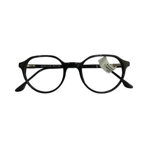 I Touch M316 Acetate Black Round Full Frame 52