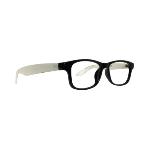 Fastrack Ft1001d1a1 Tr Flexi Black white Square Full Frame 52