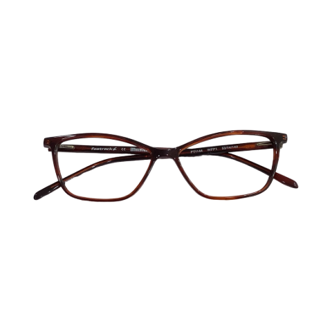 Fastrack Ft1144wfp1 Acetate Leopard Brown Cat Eyes Full Frame 53