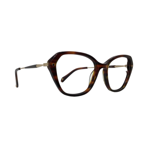Scavin 549 Acetate Brown Cat Eyes Full Frame 53