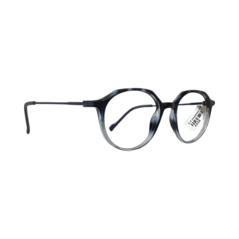 Scavin 521 Acetate Leopard Blue Hexagon Full Frame 49