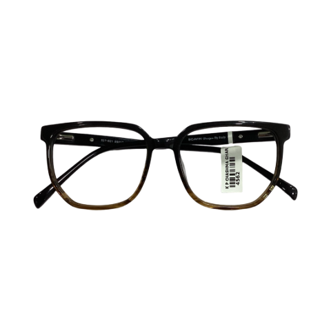 Scavin 527 Acetate Black Brown Square Full Frame 55