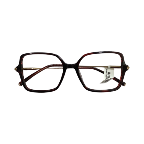 Scavin 543 Acetate Leopard Wine Cat Eyes Full Frame 55