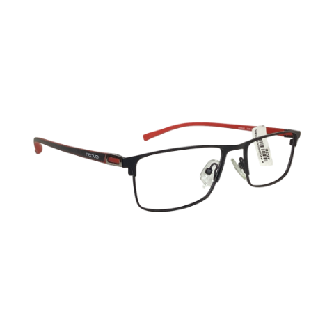 Provo Pr9542 Metal Black Red Rectangle Full Frame 52