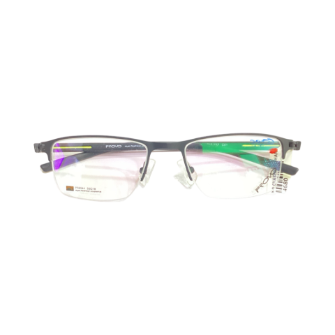 Provo Pr9544 Metal Black Rectangle Half Frame 50