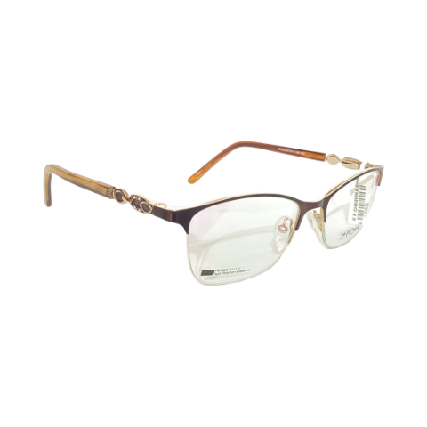 Provo Pr7920 Metal Brown Oval Half Frame 51