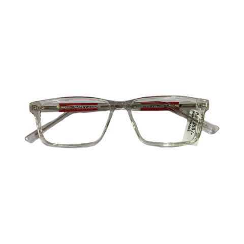 Makev M2055 Acetate Cristal White Rectangle Full Frame 51