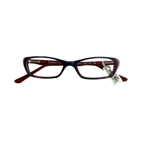 Sunline M3721 Acetate Black Red Rectangle Full Frame 50