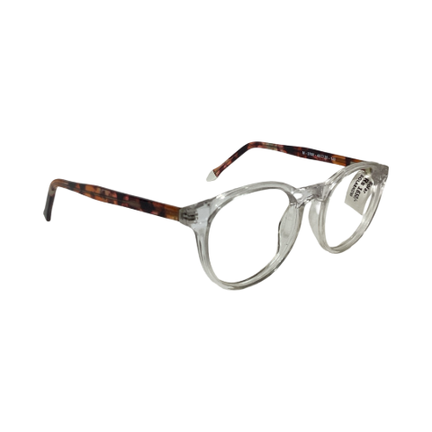Solar M3769 Acetate Cristal White Round Full Frame 48