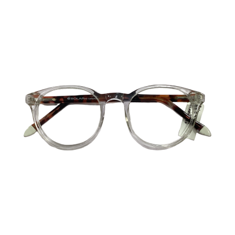 Solar M3769 Acetate Cristal White Round Full Frame 48