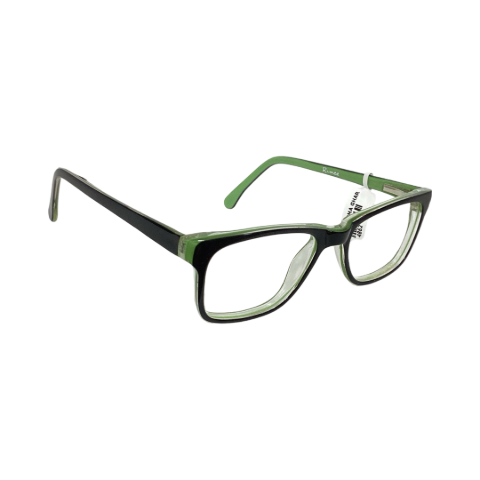 Romee M7001 Acetate Black Green Square Full Frame 46