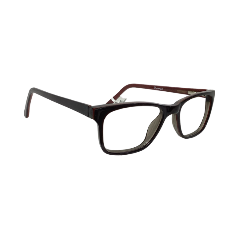 Romee M7001 Acetate Black Brown Square Full Frame 46