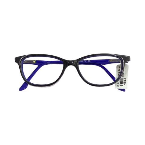 Magnus 5001 Acetate Black Blue Oval Full Frame 48