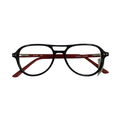 Monex Mod05 Acetate Black Red Retro Full Frame 48