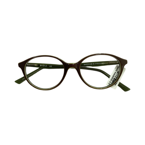 Monex Mod513 Acetate Brown Oval Full Frame 48
