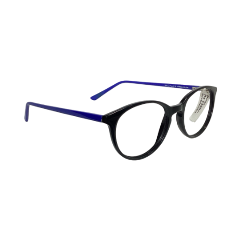 Monex Mod514 Acetate Black Blue Oval Full Frame 50
