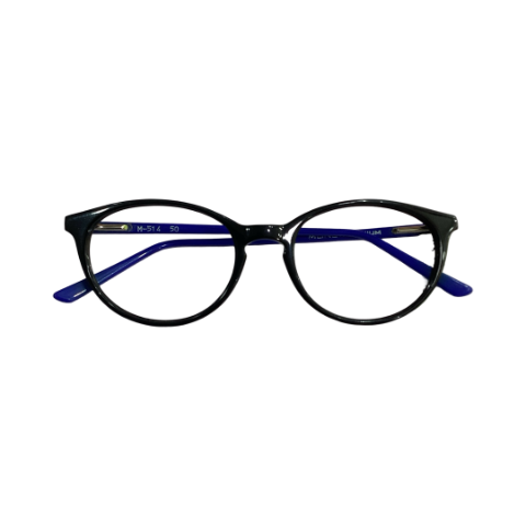Monex Mod514 Acetate Black Blue Oval Full Frame 50