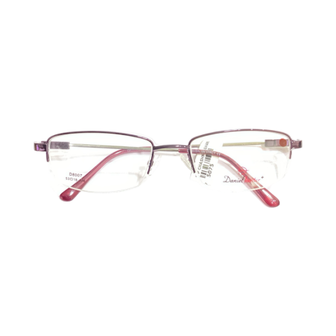 Danielhunter D8007 Metal Purple Square Half Frame 53