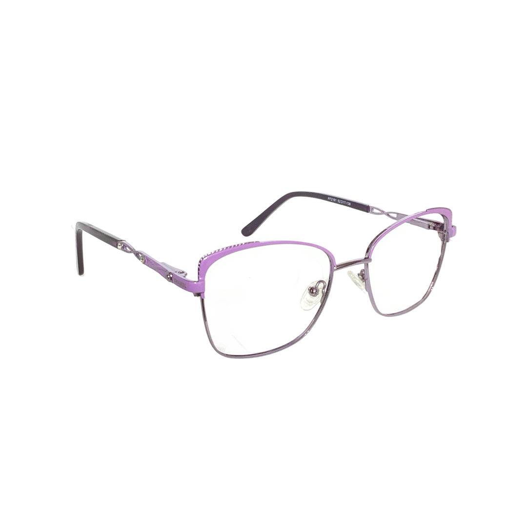 Chanel Ff2191 Metal Purple Cat Eyes Full Frame 51