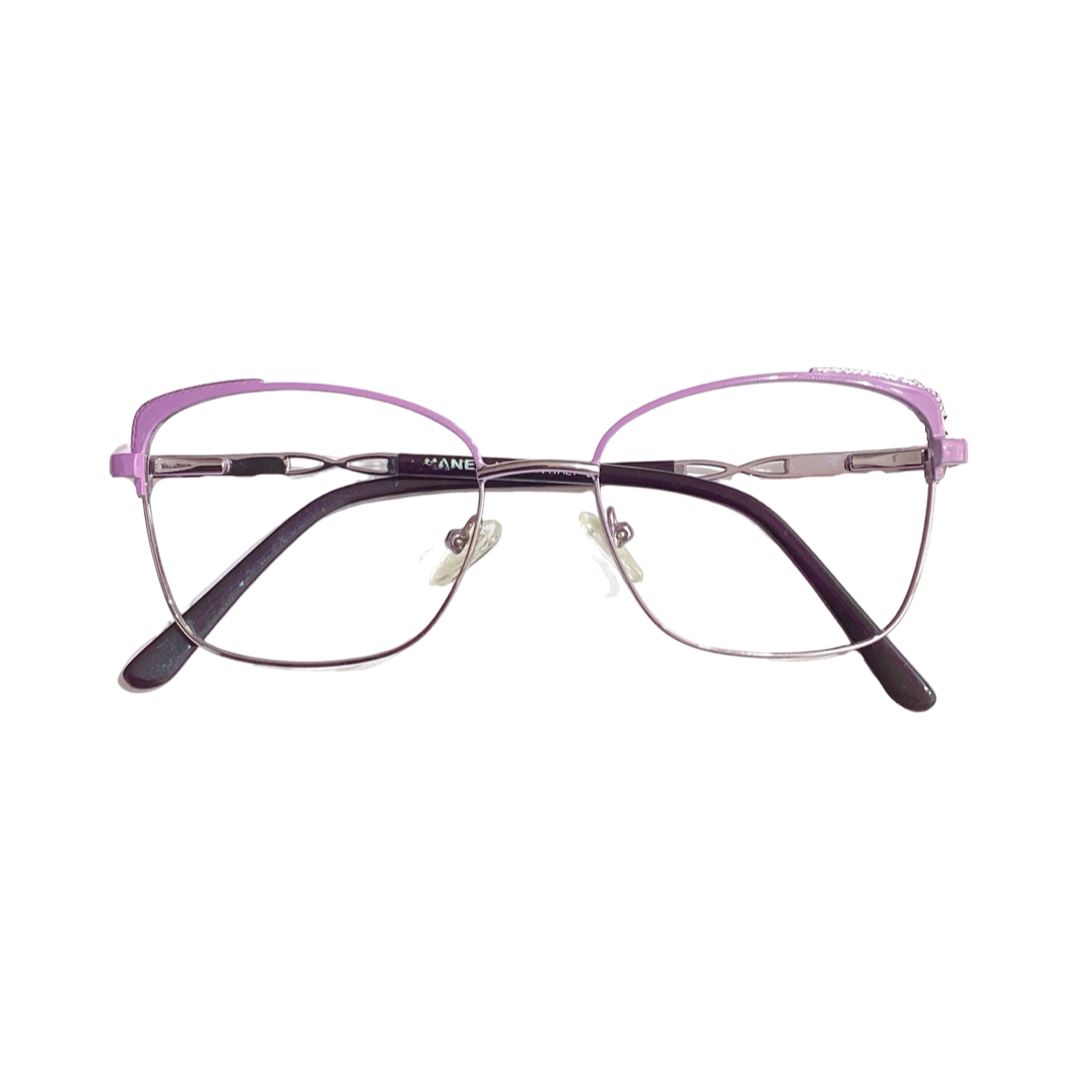 Chanel Ff2191 Metal Purple Cat Eyes Full Frame 51