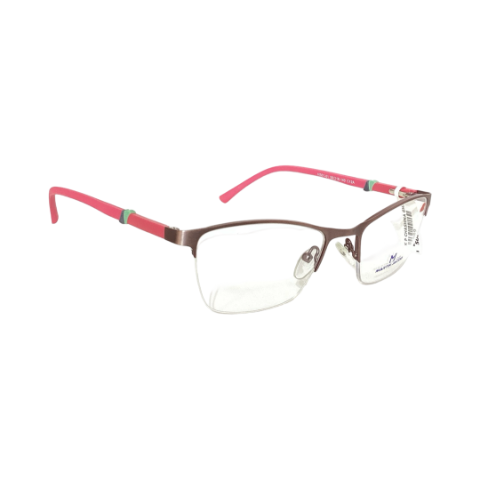 MartinJacob Hs01 01 Metal Purple Cat Eyes Half Frame 50