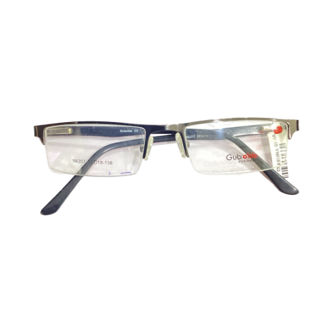 Guboble 98207 Metal Metalic Gray Rectangle Half Frame 50