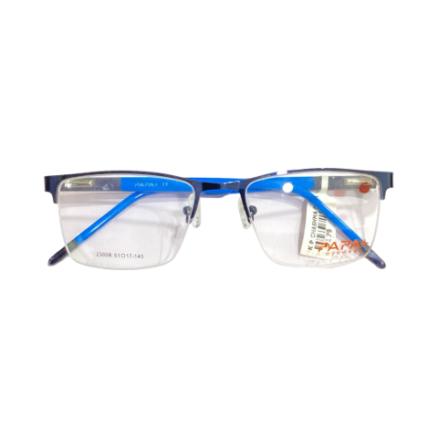 Papa 23008 Metal Blue Square Half Frame 51
