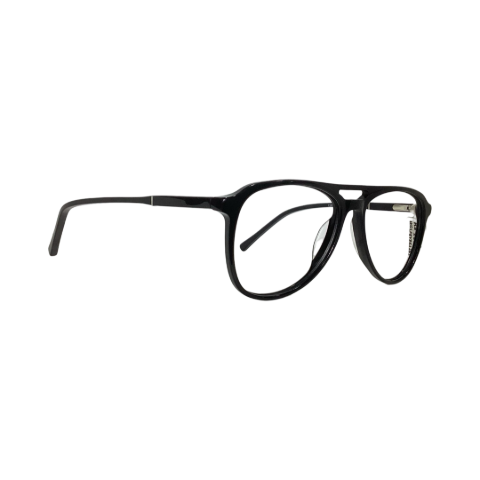 Wolfeyes 1281 Acetate Black Retro Full Frame 52
