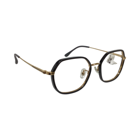 Wolfeyes H00096 Metal Tr Black Gold Hexagon Full Frame 51